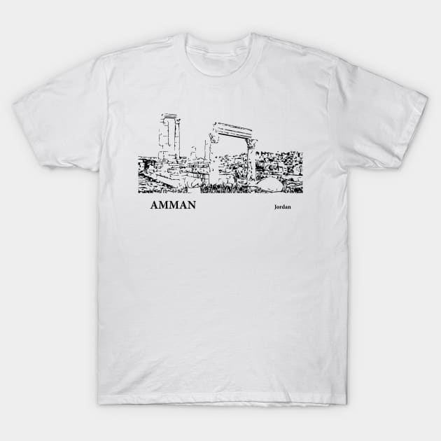 Amman - Jordan T-Shirt by Lakeric